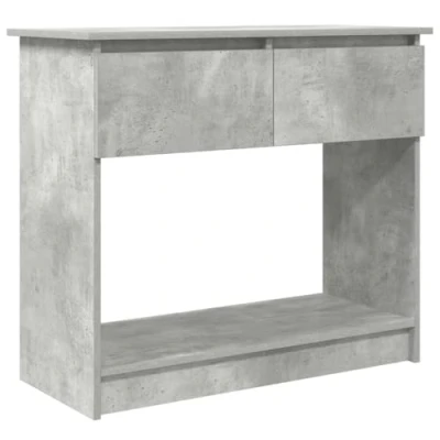 Imagen de vidaXL Mesa Consola con cajones Gris hormigón 85,5x38,5x74,5 cm, de recibidor, Pasillo, Pasillo