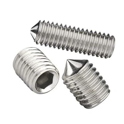Imagen de Xiedeai Herramientas Ferretería Clavos Pernos Punta Cónica Acero Inoxidable Tornillos Sin Cabeza Hexagonal de Fijación Rosca Métrica Llave Allen Prisioneros Máquina Tornillo M3 M4