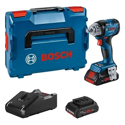 Imagen de Bosch Professional 18V System atornillador de impacto a batería GDS 330 HC(par apriete Nm y par arranque 560 Nm,2 bat ProCORE 4,0Ah, cargador,1 módulo Bluetooth,L BOXX)