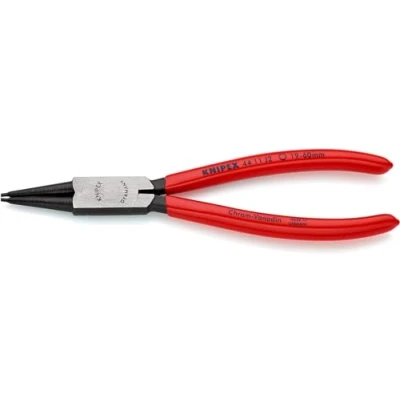 Imagen de Knipex Alicate para arandelas interiores en taladros negro atramentado, recubiertos de plástico 130 mm 44 21 J11