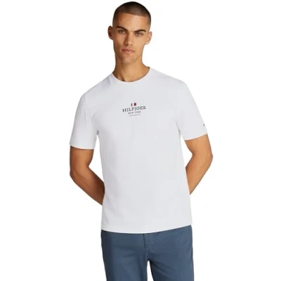 Imagen de Tommy Hilfiger TEE Unisex Camiseta estampada, Talla: XS, White