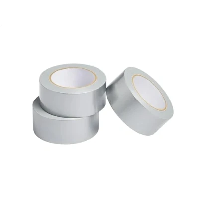 Imagen de Amazon Basics Cinta aislante resistente, 4.77 cm x 27.43 m, Plateado, juego de 3, uso general, reparación del hogar y el coche, bricolaje, actividades en exterior