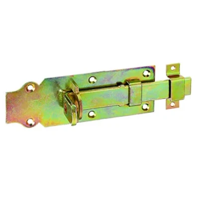 Imagen de Alberts 116781 Cerrojo porta candados, Recto, con maneta plana y cerradero fijado, Galvanizado, pasivado capa gruesa, Pletina 160 x 56 mm