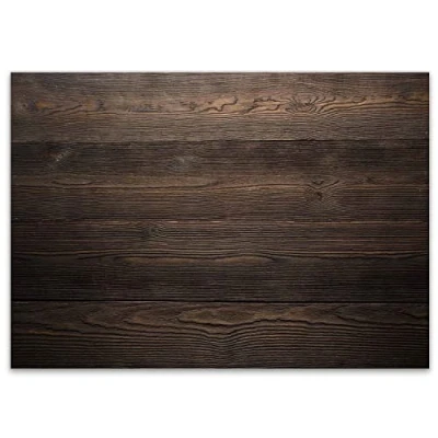 Imagen de 100 manteles de mesa con aspecto madera oscura I dv_332 DIN A3 salvamanteles papel individuales platillo mantel moderno desechable noble