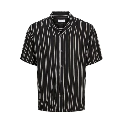 Imagen de Jack &amp; Jones Jjejeff Stripe Resort Shirt Camisa, Hombre, Talla: 5XL, Black