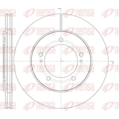 Imagen de REMSA 61233.10 Disco de freno Eje delantero 309,3, 309,3 22 5 ventilado SUZUKI: Grand Vitara 1 SUV