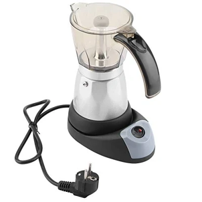 Imagen de Pragmatic cafetera espresso, eléctrica desmontable para el hogar, Espresso Moka, (480 W, 220 V, 300 ml/6 tazas)