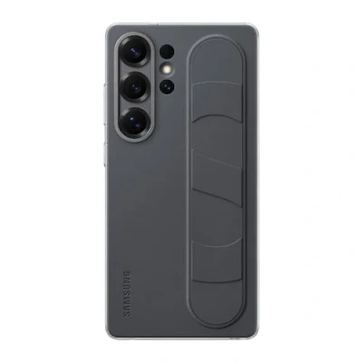 Imagen de Samsung Standing Grip Silicio Back Cover Negro Galaxy S25 Ultra
