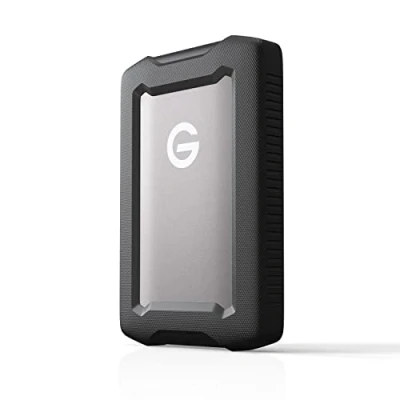 Imagen de SanDisk Professional 4TB G Drive ArmorATD, Dust, Drop, Shock and Water Resistant, Portable Rugged External HDD, Up to 130MB/s, USB C (5Gbps), 3.2 Gen 1, Thunderbolt 3