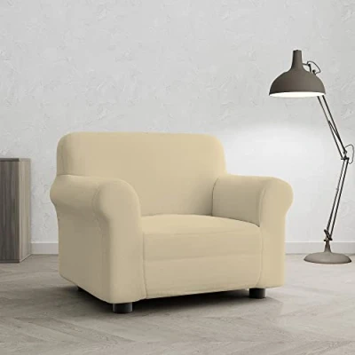 Imagen de Italian Bed Linen Funda Cubre Sofá “Più Bello, Crema, 1 Plaza