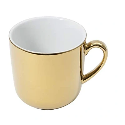 Imagen de Dibbern Solid color 2014400070 Taza con asa (porcelana, 0,32 L), dorado