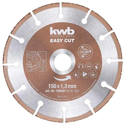 Imagen de kwb Easy Cut Disco de corte universal (metal duro, 150 x 1,3 mm, orificio 22,23 mm)