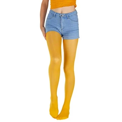 Imagen de Giulia Leotardos para niña (microfibra, 40 deniers, talla 104 158, semitransparentes, colores) Yellow Moon 128 cm 134