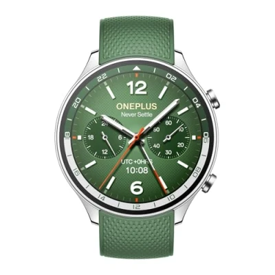 Imagen de OnePlus Reloj 2R con Wear OS 4 de Google, chipset Snapdragon W5, hasta 100 horas duración la batería, pantalla AMOLED 1.43, modo deportivo más 100, GPS doble frecuencia, 5 ATM, llamadas