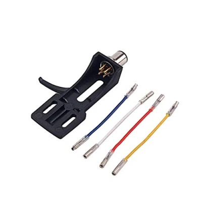 Imagen de Alnicov Soporte para tocadiscos, carcasa universal Phono con 4 cables de plomo varios LP