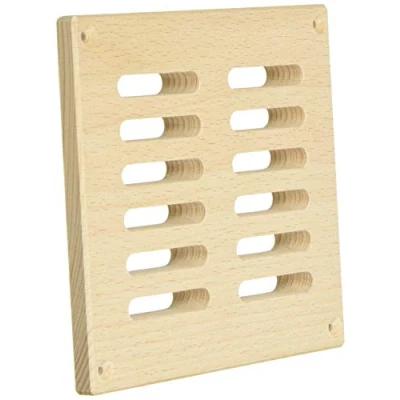 Imagen de eliga Rejilla de ventilación madera para aproximadamente 40 cm² paso aire