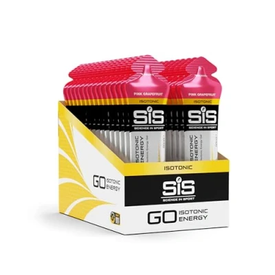 Imagen de Science in Sport GO Isotonic Energy Gel 30x60ml Pomelo rosa, Vegano Formulación isotónica con 22g de carbohidratos, Buen aporte energía, Alternativa ideal a las bebidas isotónicas