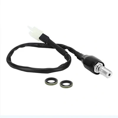Imagen de Interruptor de freno hidráulico, M10x1.0 hidráulico universal Manguera aceite motocicleta Bomba hidráulica reforzada luz trasero (cabeza derecha)