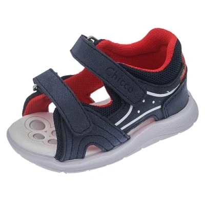 Imagen de Chicco Sandales à Double Velcro, Cómodo, ligero, flexible y transpirable, Niños, Azul 6, 18 EU