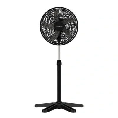 Imagen de Ventilador de pie Rowenta Turbo Essential VU3110F0, 70 W, 1.2 m, 35 m3/min, 3 Velocidades, Silencioso, Negro
