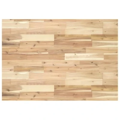 Imagen de vidaXL Tablero de Mesa Rectangular Madera Maciza Acacia 80x70x4 cm, Repuesto, Rectangular, Auxiliar