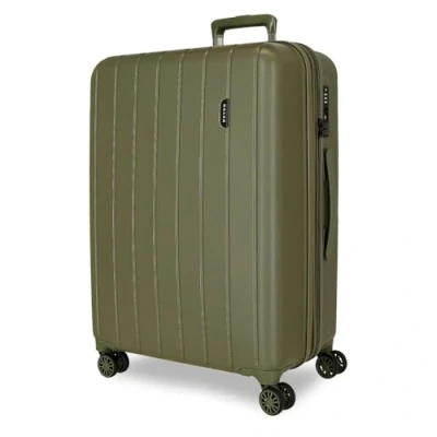 Imagen de Movom Wood Maleta Mediana Amarillo 44,5x65x27,5 cms Rígida ABS Cierre TSA 72L 3,5 kgs 4 Ruedas Dobles