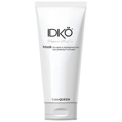 Imagen de IDIKÖ Mascarilla Capilar, Pelo Teñido o Mechas, Larga Duración del Color, ColorQUEEN 200 ml