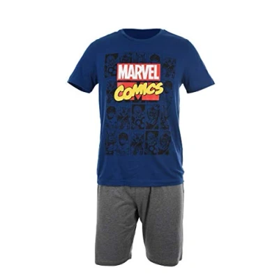 Imagen de Avengers Hombre Pijama Corto (Azul Marino,M)