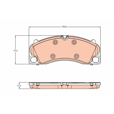 Imagen de TRW GDB1952 Juego de pastillas freno preparado para indicador desgaste PORSCHE: Cayman, 911 Coupé, Cabrio