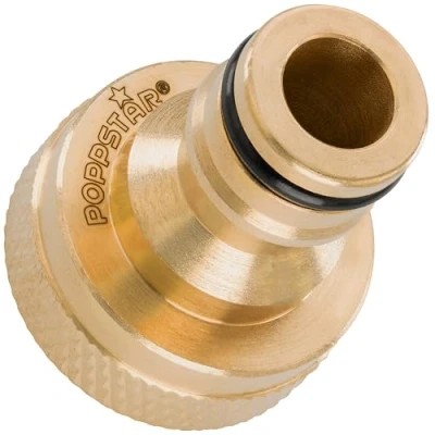 Imagen de Poppstar conector manguera grifo con rosca interior de 3/4“ y macho para jardin (compatible Gardena sistema acoplamiento)