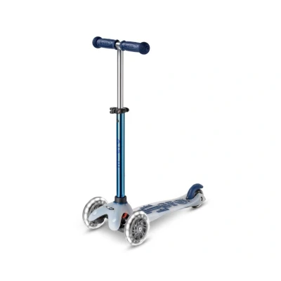 Imagen de Patinete Mini Micro Deluxe Flux Neochrome Azul Luces LED