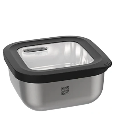 Imagen de Gefu Recipiente térmico PROVIDO Cuadrado, 1800 ml Frascos Comida, Plateado, Multicolor, único