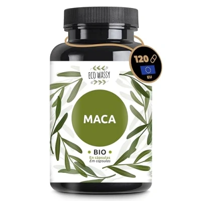 Imagen de Maca Andina Raiz De Peruana 100% Pura Y Natural. 120 Capsulas BIO. Sin Aditivos. Aumento Energía, Vitalidad Rendimiento. Ayuda Al Sistema Inmunológico Equilibrio Hormonal. (120)