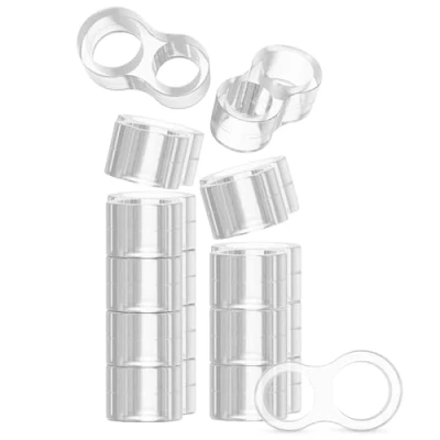 Imagen de virea 12 x Topes Para manillas de puerta Transparente proteger paredes y muebles puertas ventanas Protector manilla diseño discreto