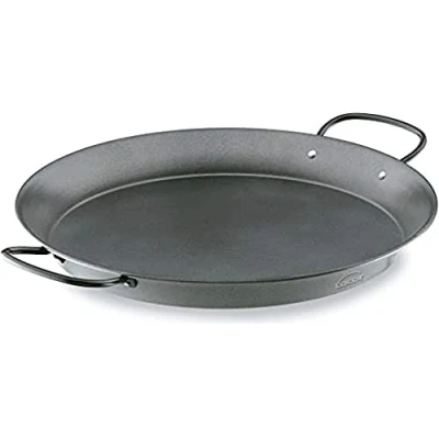 Imagen de Lacor 60149 Paellera de Acero al Carbono, Antiadherente, Apta para cocina Gas, Vitrocerámica, Electríca, Recubrimiento ecológico, Capacidad 14 raciones, 50 cm