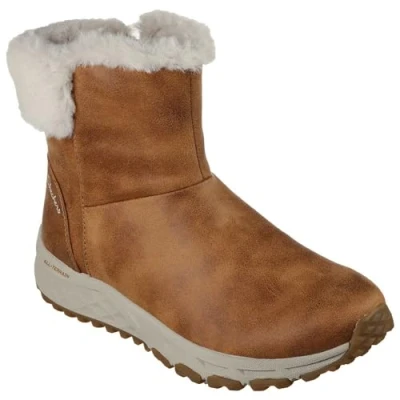 Imagen de Skechers Escape Plan Cozy Collab, Botas Mujer, Chestnut Microleather/Faux Fur, 36 EU