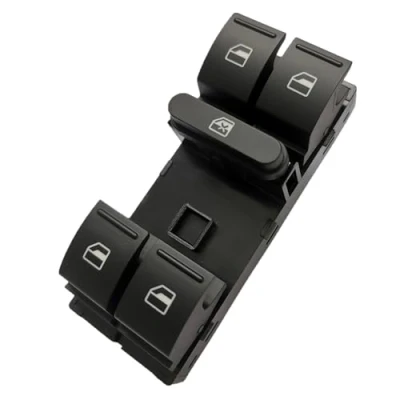 Imagen de GEEANDLY Interruptores de botón Mando Elevalunas del conductor 1K4959857B Compatible con Jetta para Golf Polo Passat Caddy Tiguan Touran