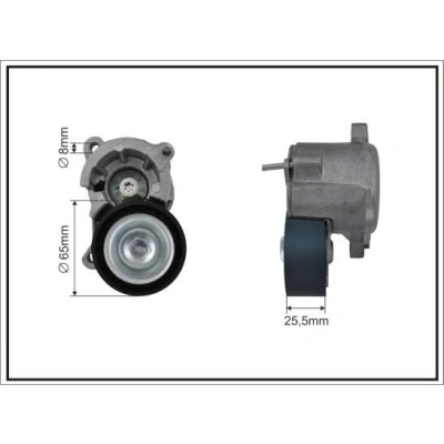 Imagen de CAFFARO 100500SP Brazo tensor, correa trapecial poli V PEUGEOT: 307 SW, Hatchback, Expert I, CITROËN: C4 I C8, Coupé