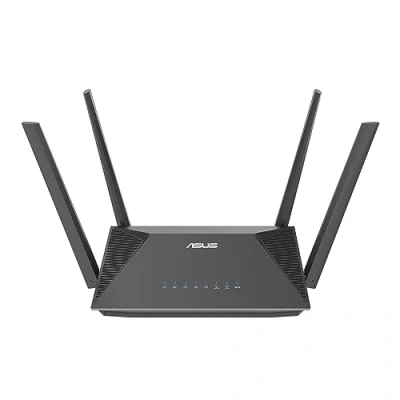 Imagen de Router WiFi ASUS RT AX52, Doble Banda, 6, 1201 Mbps, Control parental, Con VPN, Negro