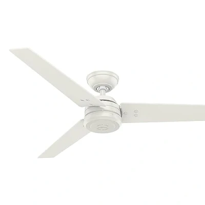 Imagen de Hunter Protos ventilador blanco/estriado claro