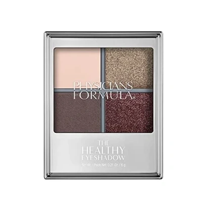 Imagen de Physicians Formula The Healthy Eyeshadow Paleta de Sombras Ojos Cremosas y Pigmentadas Fórmula Antiedad con Colágeno Vegano Vitaminas C E Pincel Doble Extremo Incluido Smoky Plum