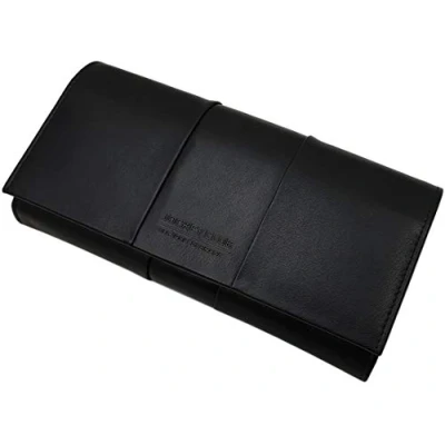 Imagen de Cuero de Vaca napa Cartera Grande para Mujer con Bloqueo RFID y NFC (Negro)
