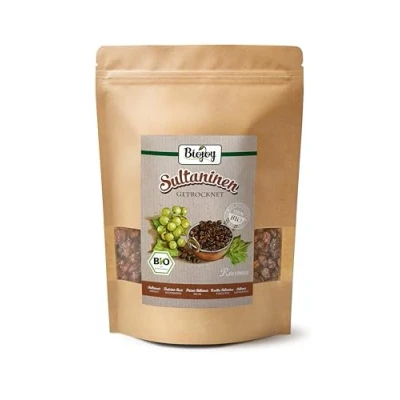 Imagen de Biojoy Pasas Sultanas Ecologicas (500 g), sin azúcar añadido y azufre