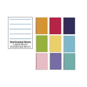 Imagen de Cuaderno espiral liderpapel folio witty tapa dura 80h 75gr rayado horizontal 8mm con margen colores surtidos
