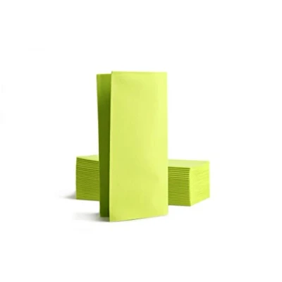 Imagen de Alvotex Chic Airlaid 50 Servilletas, 1/8 Pliegues de Tela, Desechables, 39 x 40 cm, Kiwi (AIR B39 40)
