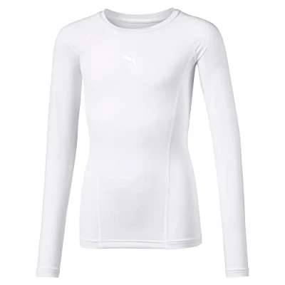 Imagen de Puma 655921 05, Camiseta de Manga Larga Infantil, Blanco (Puma White), 176