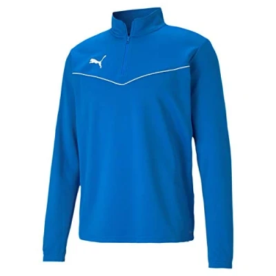 Imagen de PUMA Teamrise 1/4 Zip Top Camiseta, Hombre, Electric Blue Lemonade, XXL