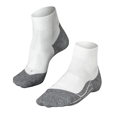 Imagen de FALKE RU4 Light Performance Short W SSO lyocell hilo funcional anti ampollas 1 par, Calcetines para correr Mujer, Blanco (White Mix 2020), 35 36