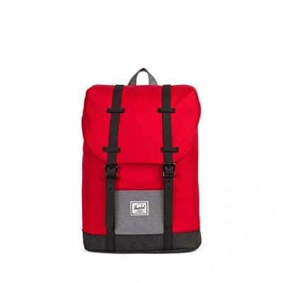 Imagen de Herschel Mochila unisex para niños Retreat Youth, Barbados Cherry Crosshatch/Mid Grey Crosshatch/Black Crosshatch, junior,