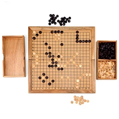 Imagen de Logica Juegos Art. Go Juego de Mesa Estratégico en Madera Preciosa Version Viaje Profesional